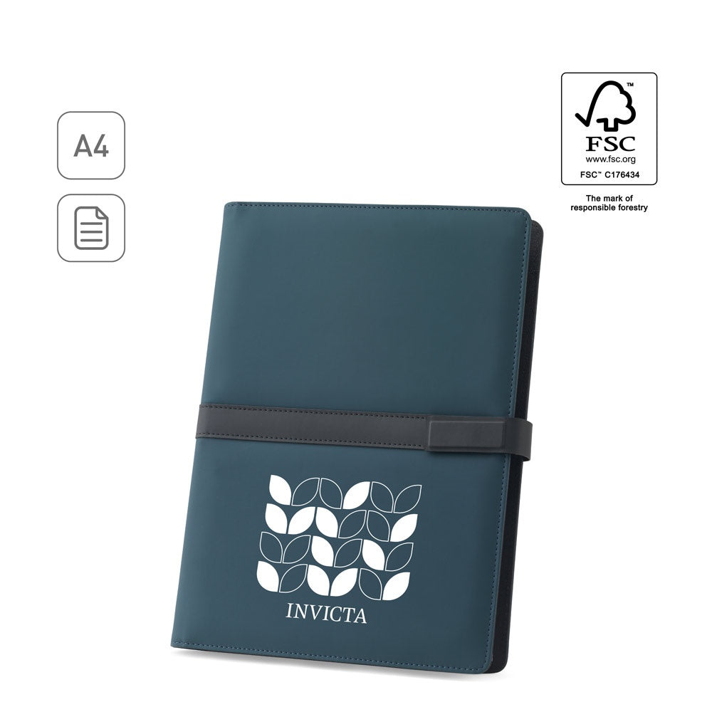 SANDERSON FOLDER promotional document folder (complete set view) with custom logo branding