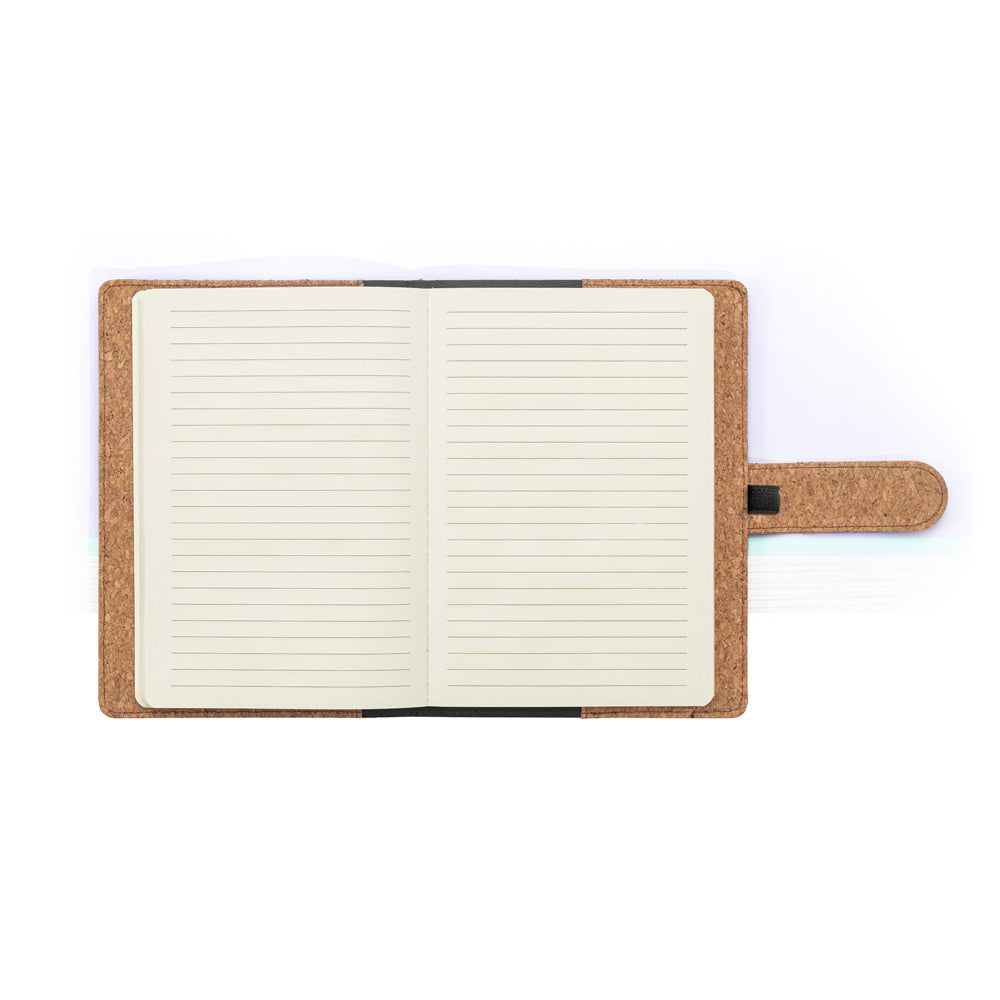 FIELDING promotional document folder in natural (detail view) with custom logo branding