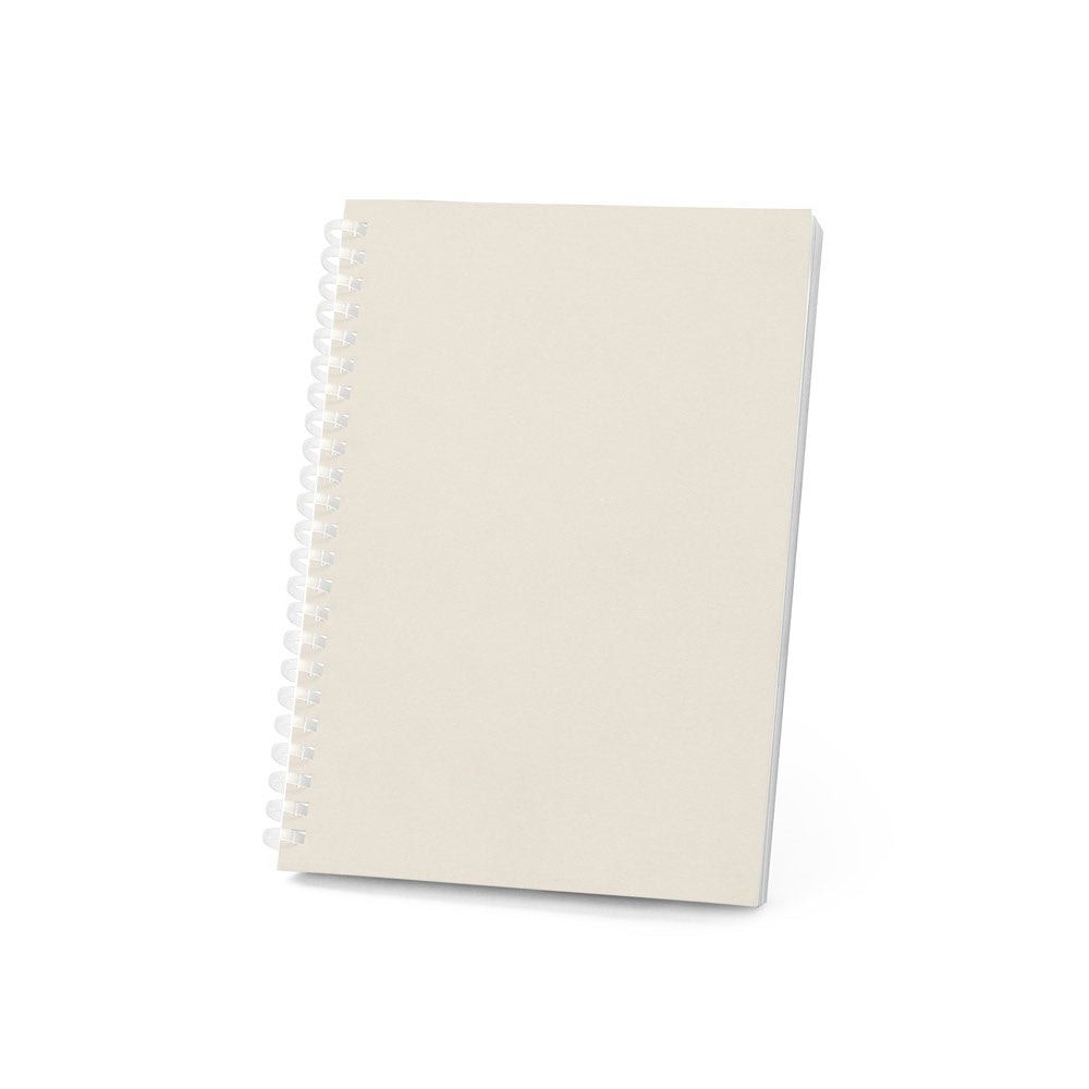 SCHILLER promotional notebook in light grey with custom logo branding