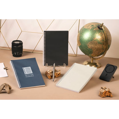 SCHILLER promotional notebook with custom logo branding