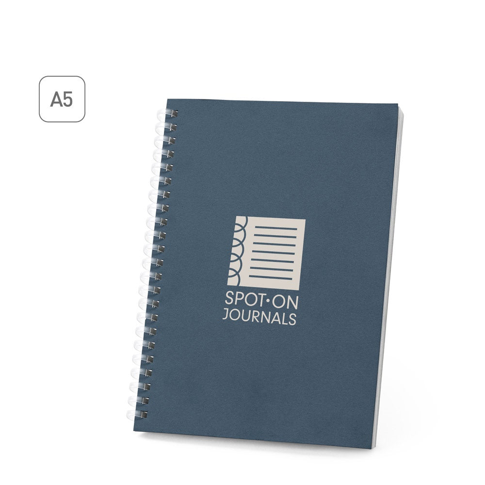 SCHILLER promotional notebook (complete set view) with custom logo branding