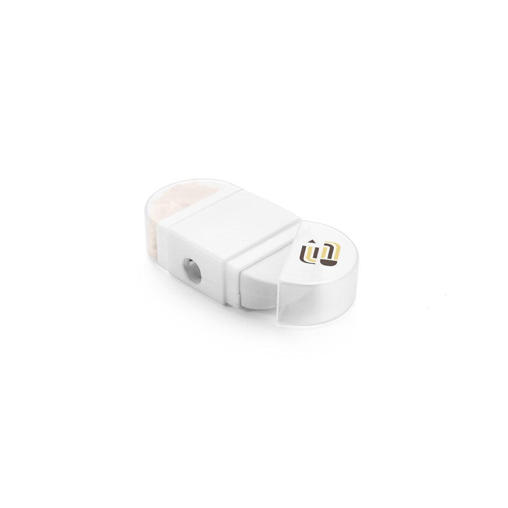 WYATT promotional pen in white with custom logo branding