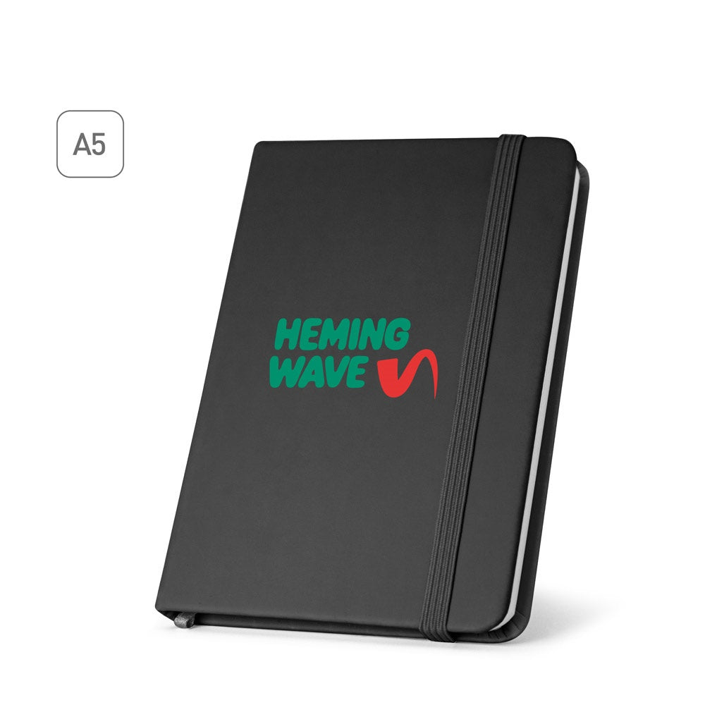 HEMINGWAY SQUARE promotional notebook (complete set view) with custom logo branding