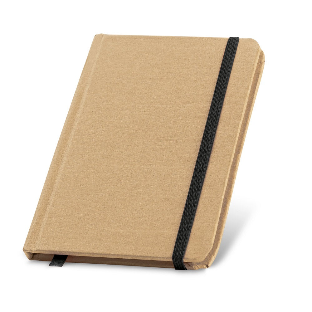 FLAUBERT promotional notebook in black with custom logo branding