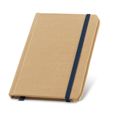 FLAUBERT promotional notebook in navy blue with custom logo branding