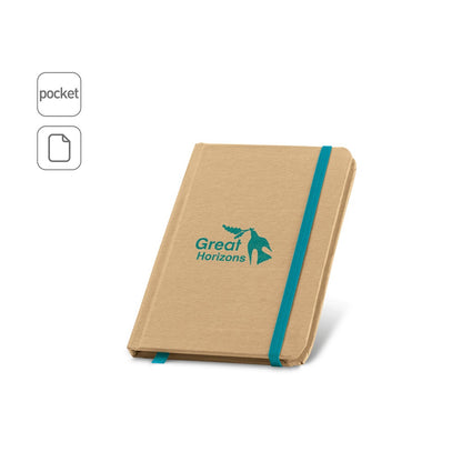 FLAUBERT promotional notebook (complete set view) with custom logo branding