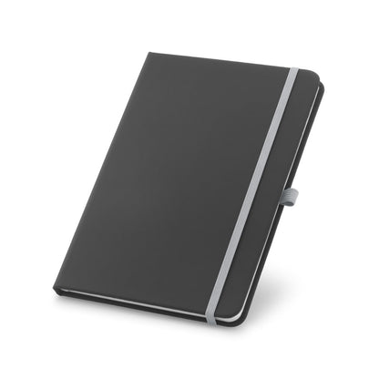 CORBIN promotional notebook in light grey with custom logo branding