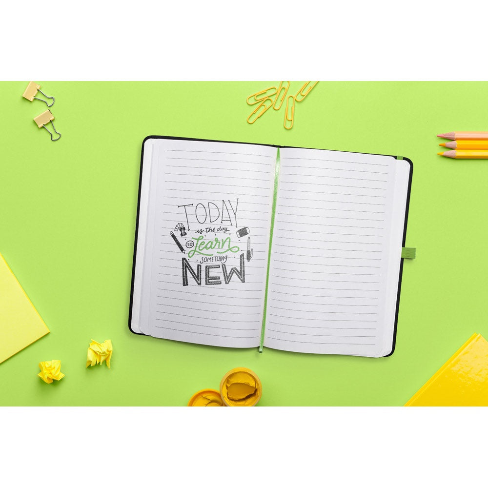CORBIN promotional notebook with custom logo branding