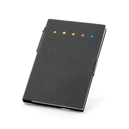 COOPER promotional notebook in black with custom logo branding