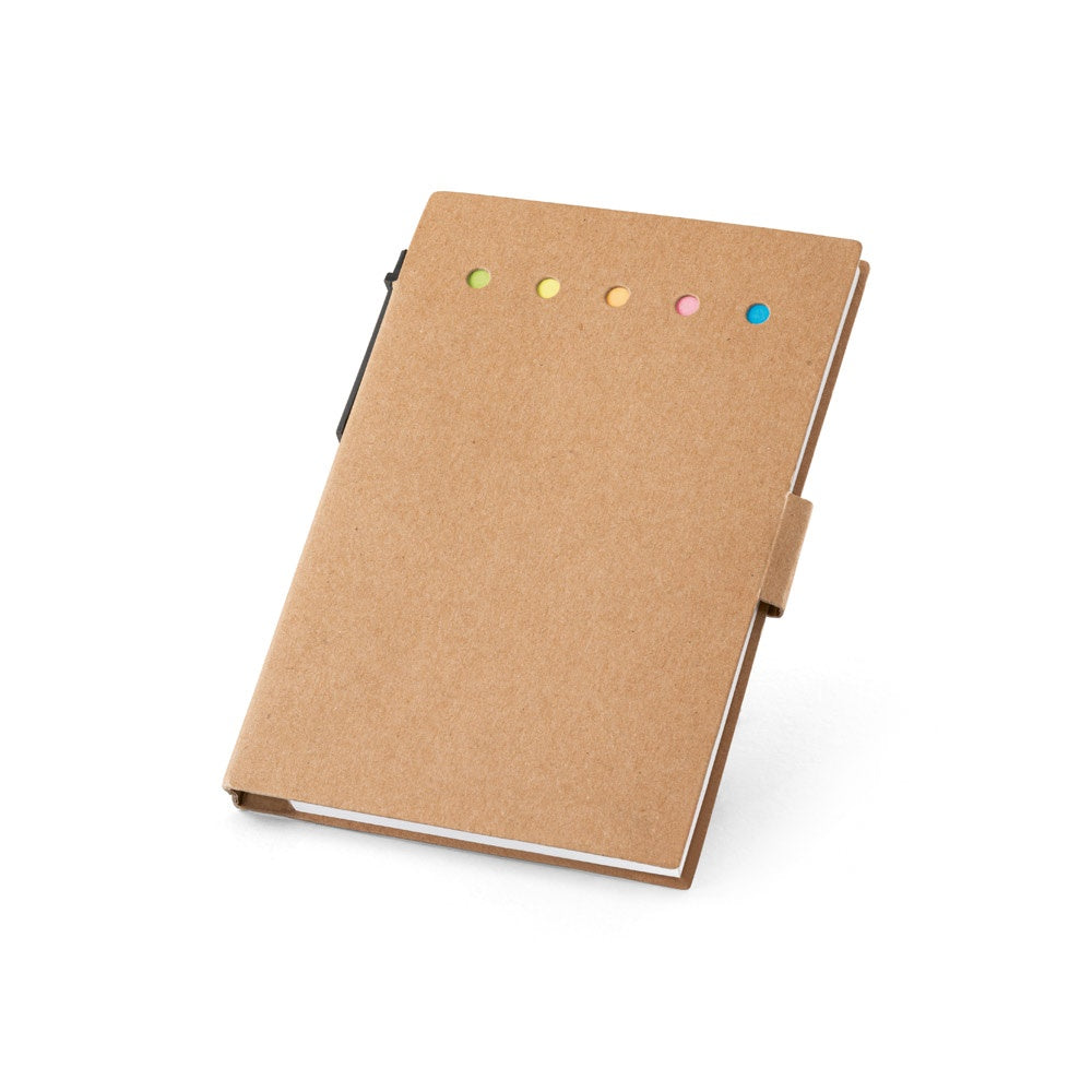 COOPER promotional notebook in natural with custom logo branding