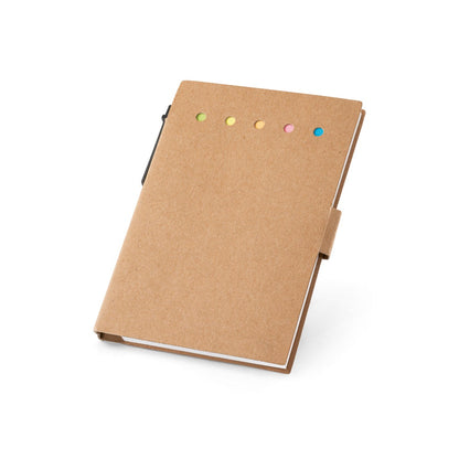 COOPER promotional notebook in natural with custom logo branding