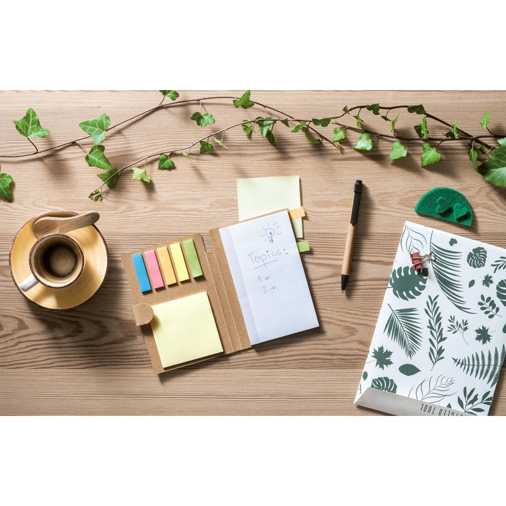 COOPER promotional notebook with custom logo branding