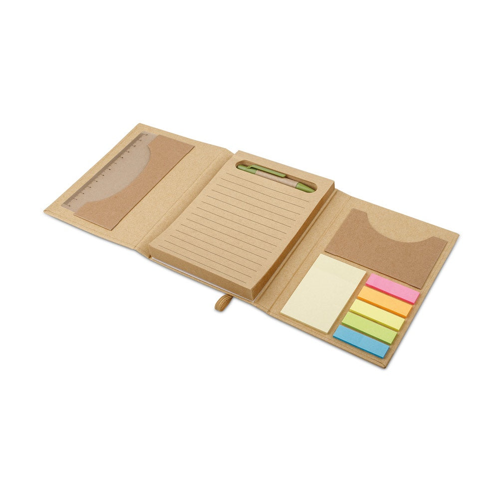 ELIOT promotional desk accessory in natural (detail view) with custom logo branding
