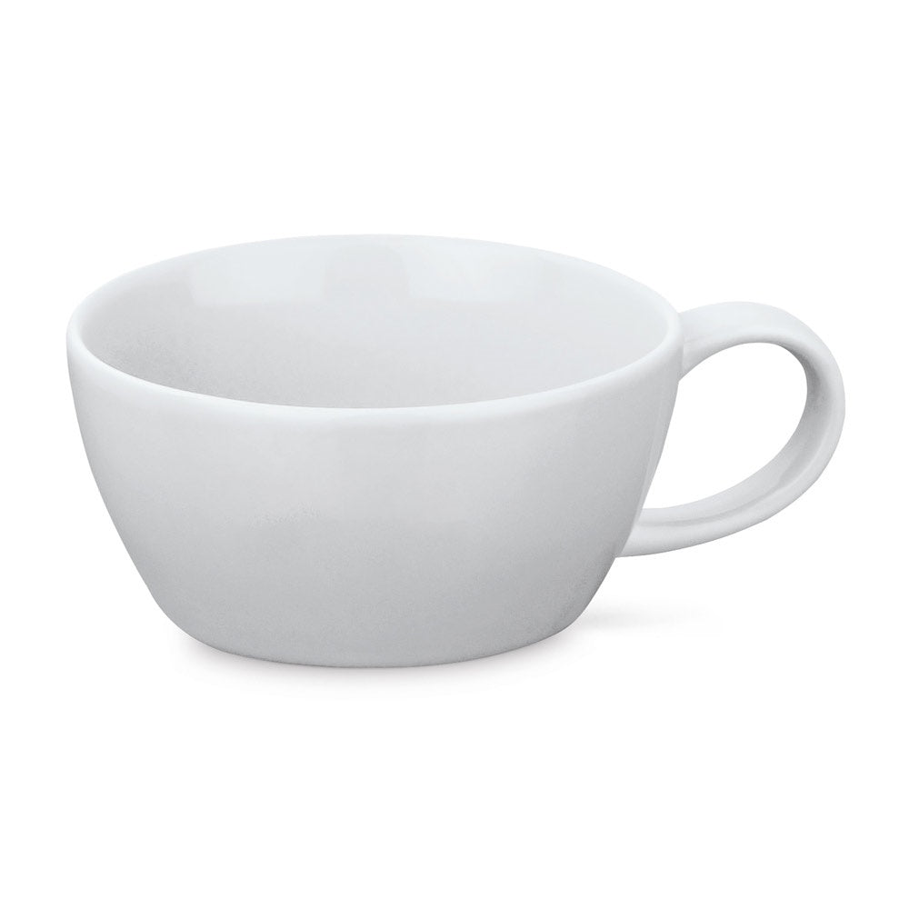 COLE promotional cup set in white (detail view) with custom logo branding