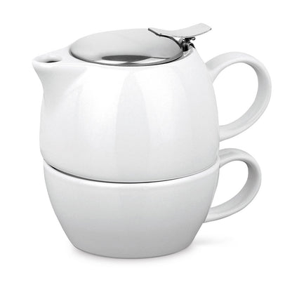 COLE promotional cup set in white with custom logo branding