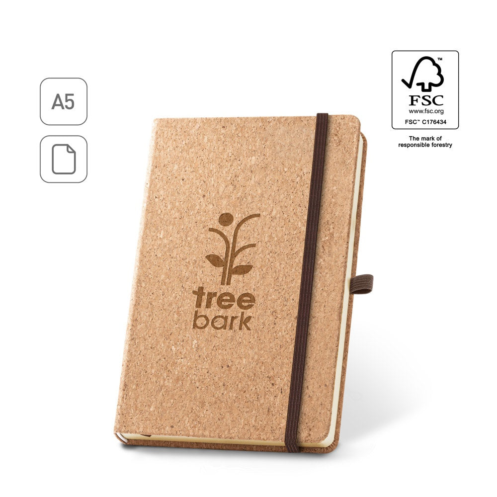 HAWKINS A5 promotional notebook (complete set view) with custom logo branding
