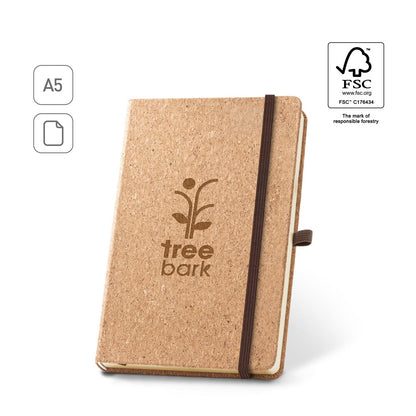 HAWKINS A5 promotional notebook (complete set view) with custom logo branding