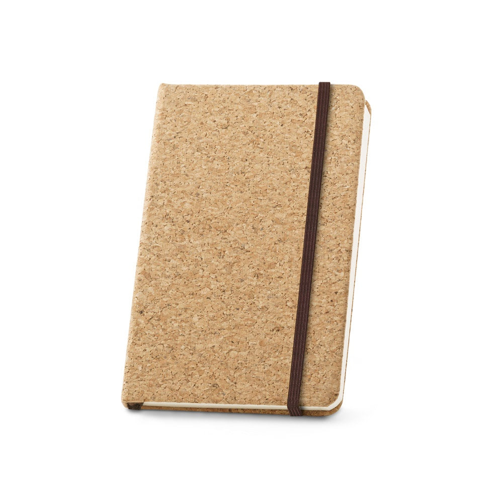 HAWKINS promotional notebook in natural with custom logo branding