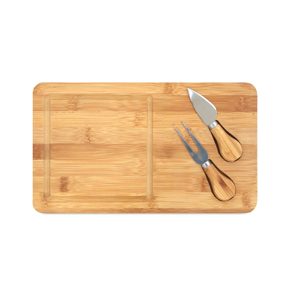 WOODS promotional kitchen accessory in natural (detail view) with custom logo branding