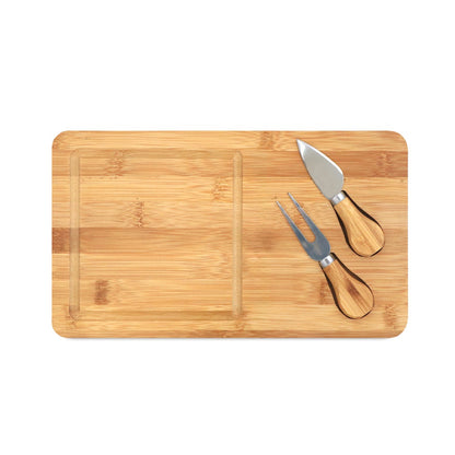 WOODS promotional kitchen accessory in natural (detail view) with custom logo branding