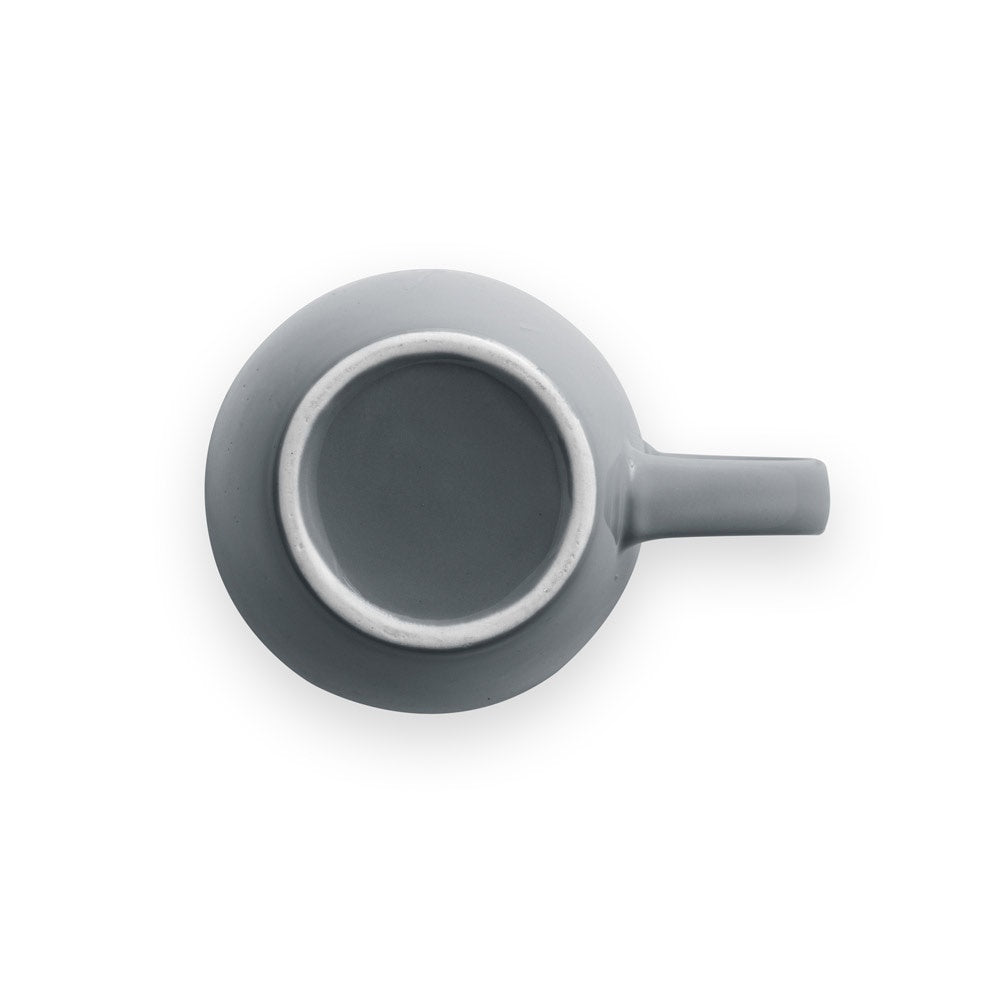 CINANDER promotional mug in grey (detail view) with custom logo branding