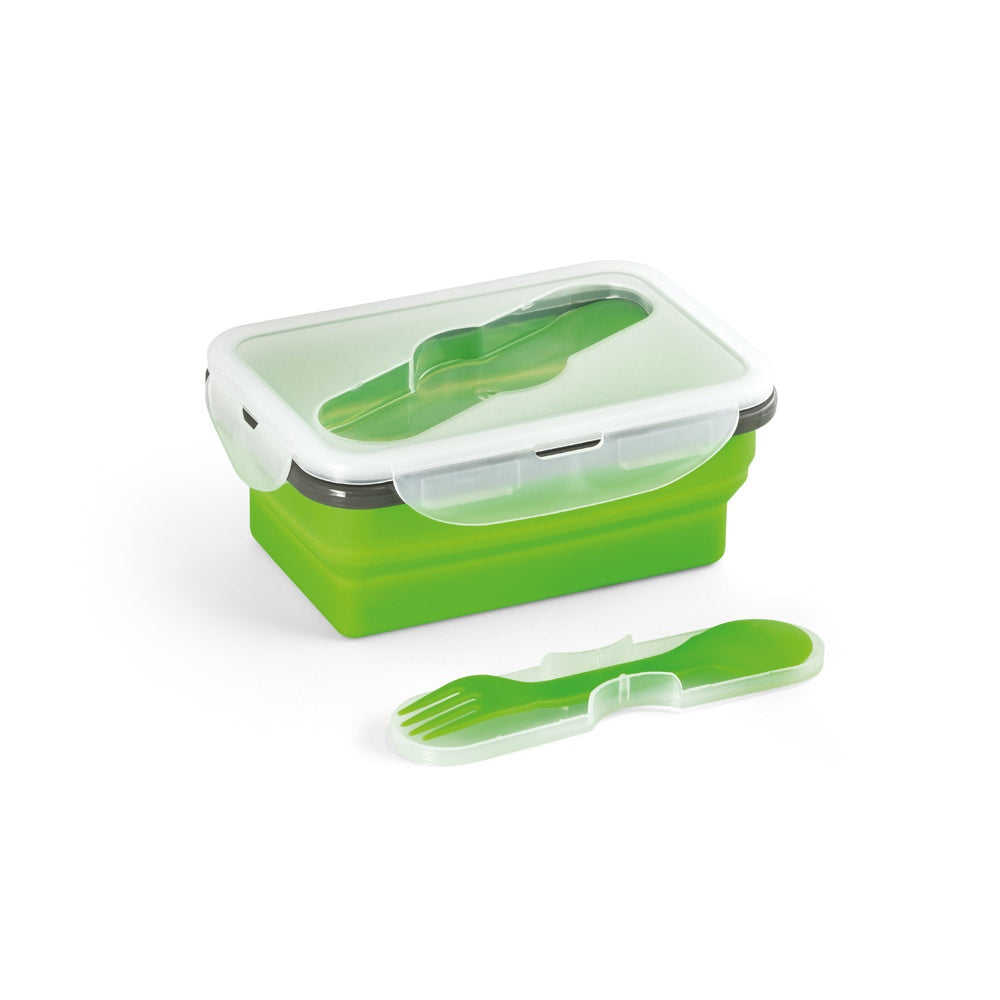 SAFFRON promotional kitchen accessory in light green (detail view) with custom logo branding