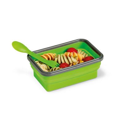 SAFFRON promotional kitchen accessory in light green (detail view) with custom logo branding