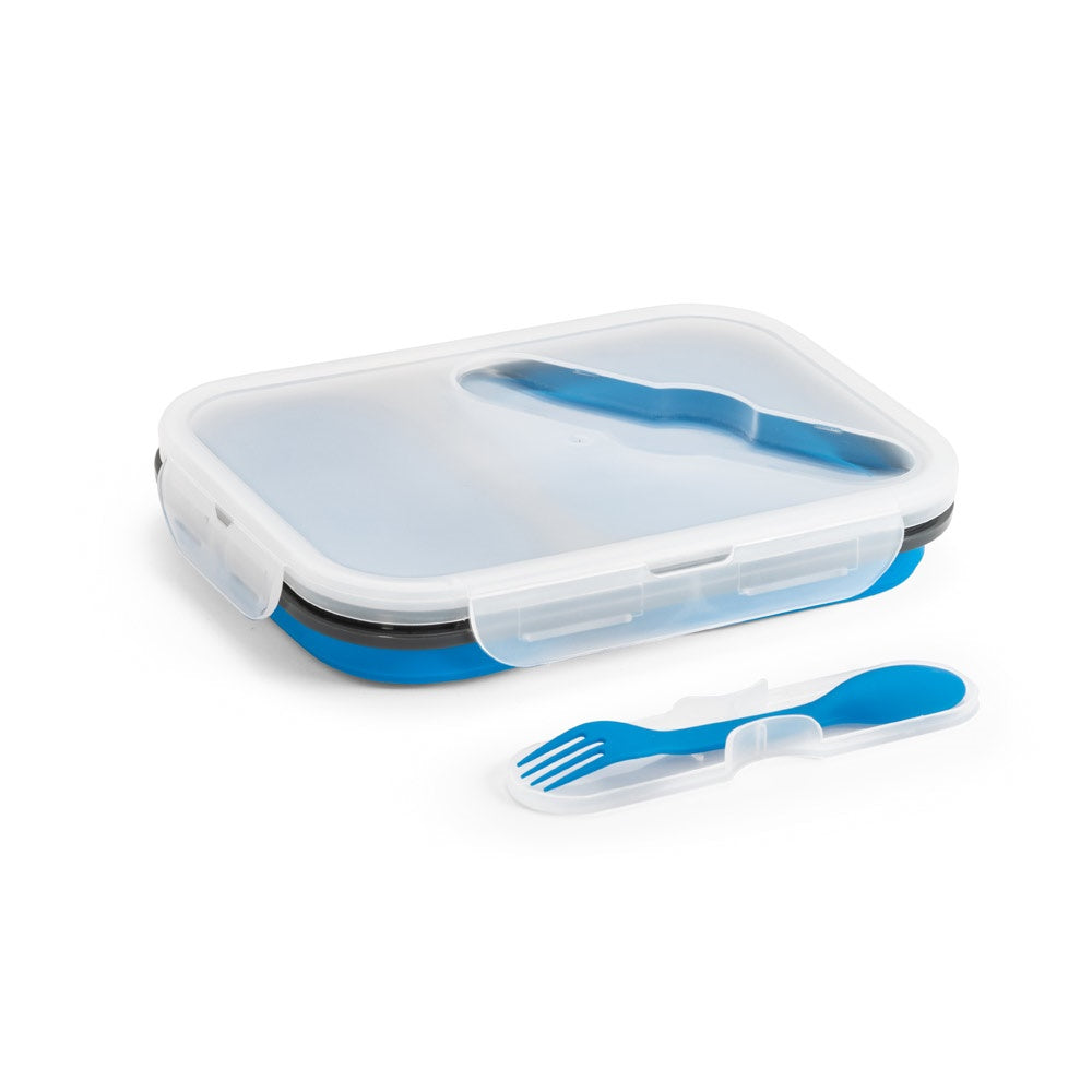 DILL promotional kitchen accessory in blue (detail view) with custom logo branding