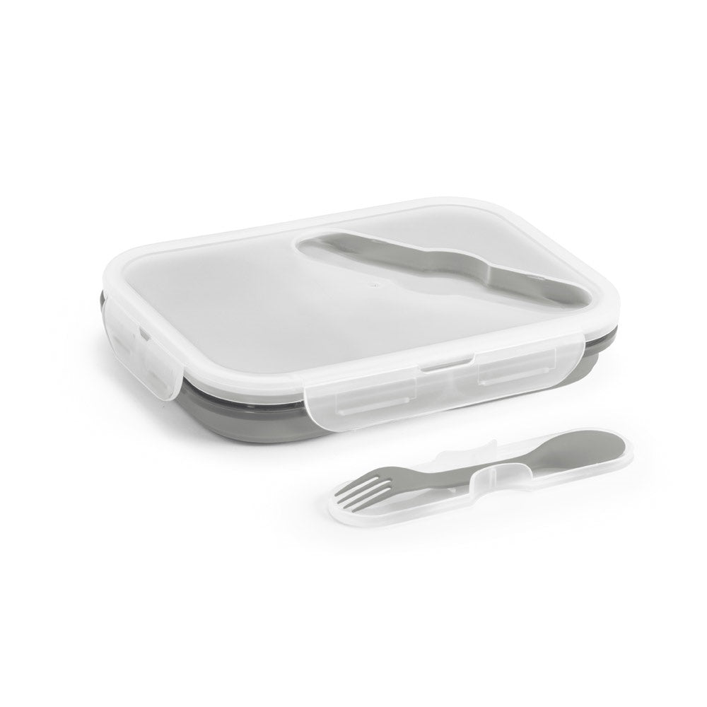 DILL promotional kitchen accessory in light grey (detail view) with custom logo branding