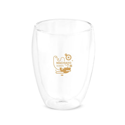 MACHIATO DUO promotional cup set in transparent with custom logo branding