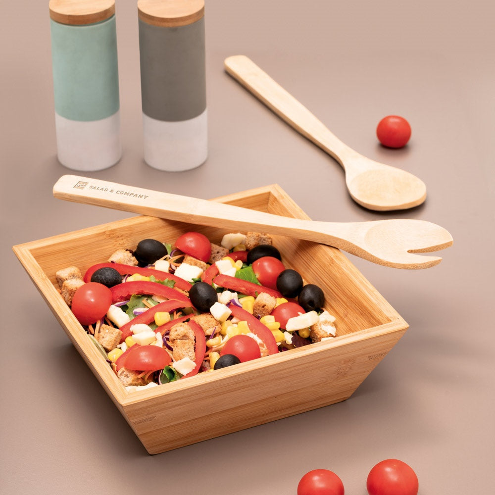 SALVY promotional tableware with custom logo branding