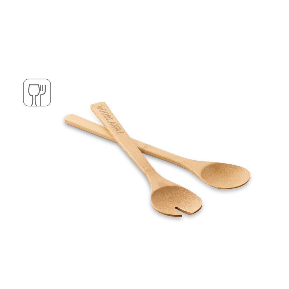 SALVY promotional tableware (complete set view) with custom logo branding