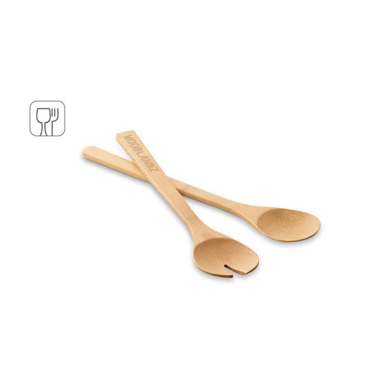 SALVY promotional tableware (complete set view) with custom logo branding