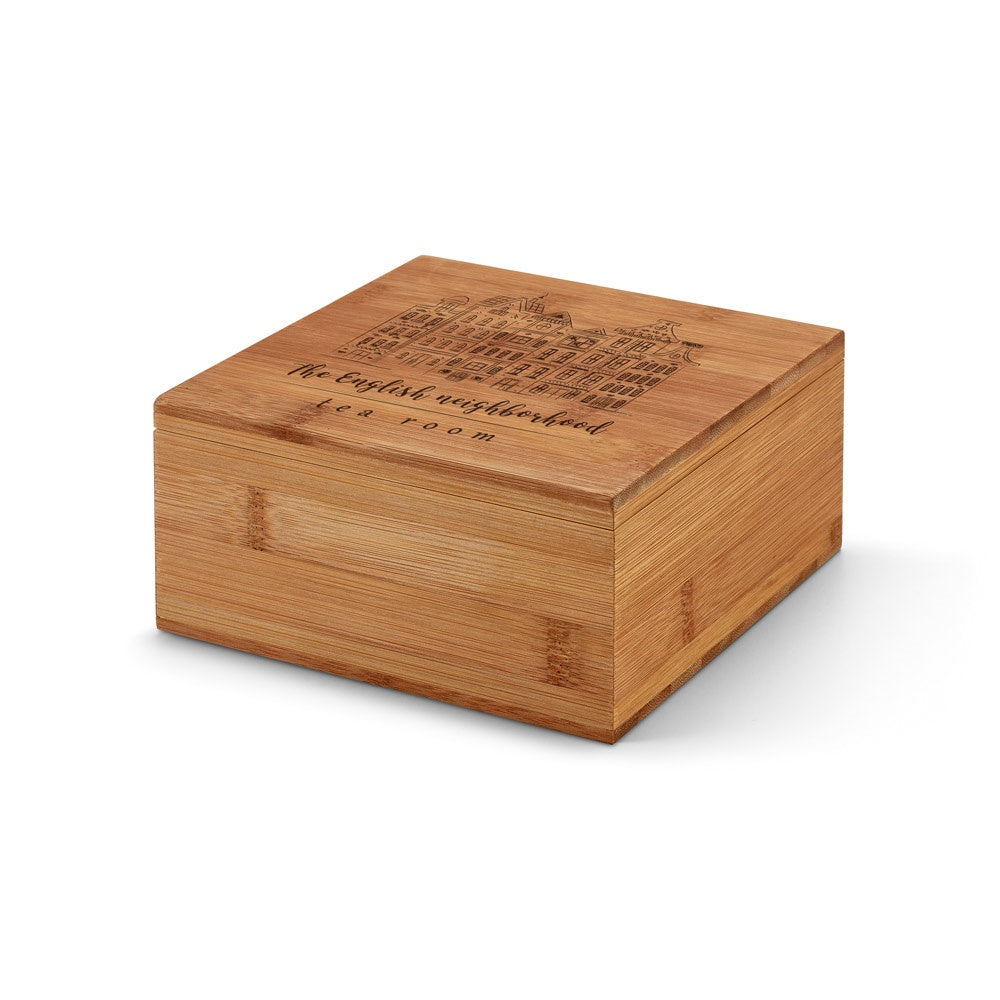 ARNICA promotional cup set in natural with custom logo branding