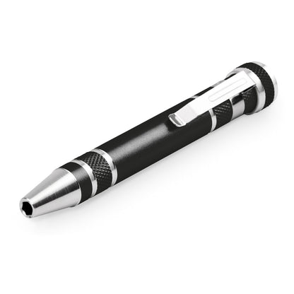 TOOLPEN promotional multi-tool in black (detail view) with custom logo branding