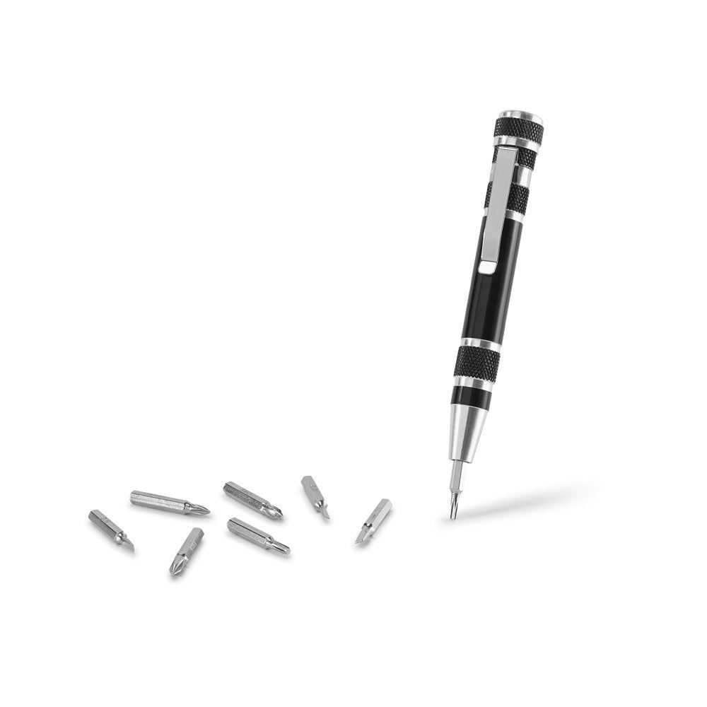 TOOLPEN promotional multi-tool in black with custom logo branding