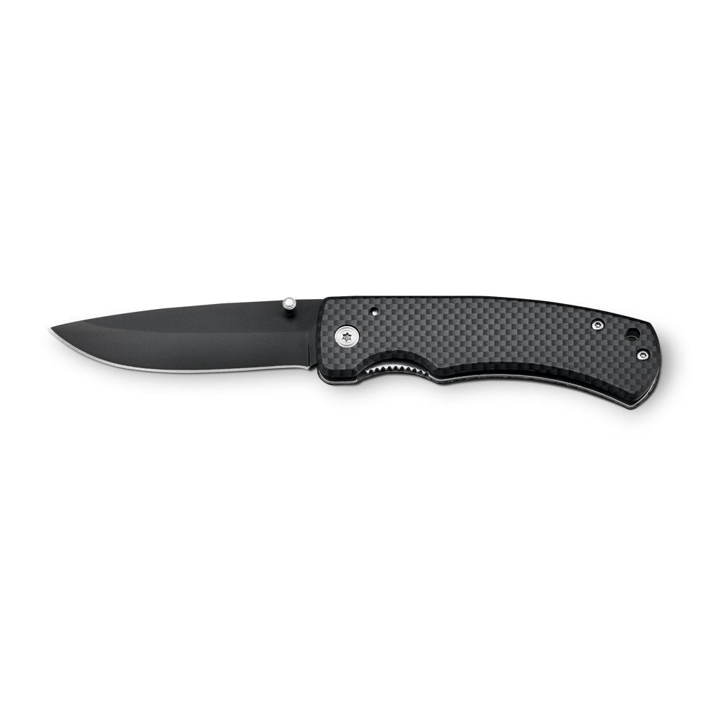 ALICK promotional multi-tool in black (detail view) with custom logo branding