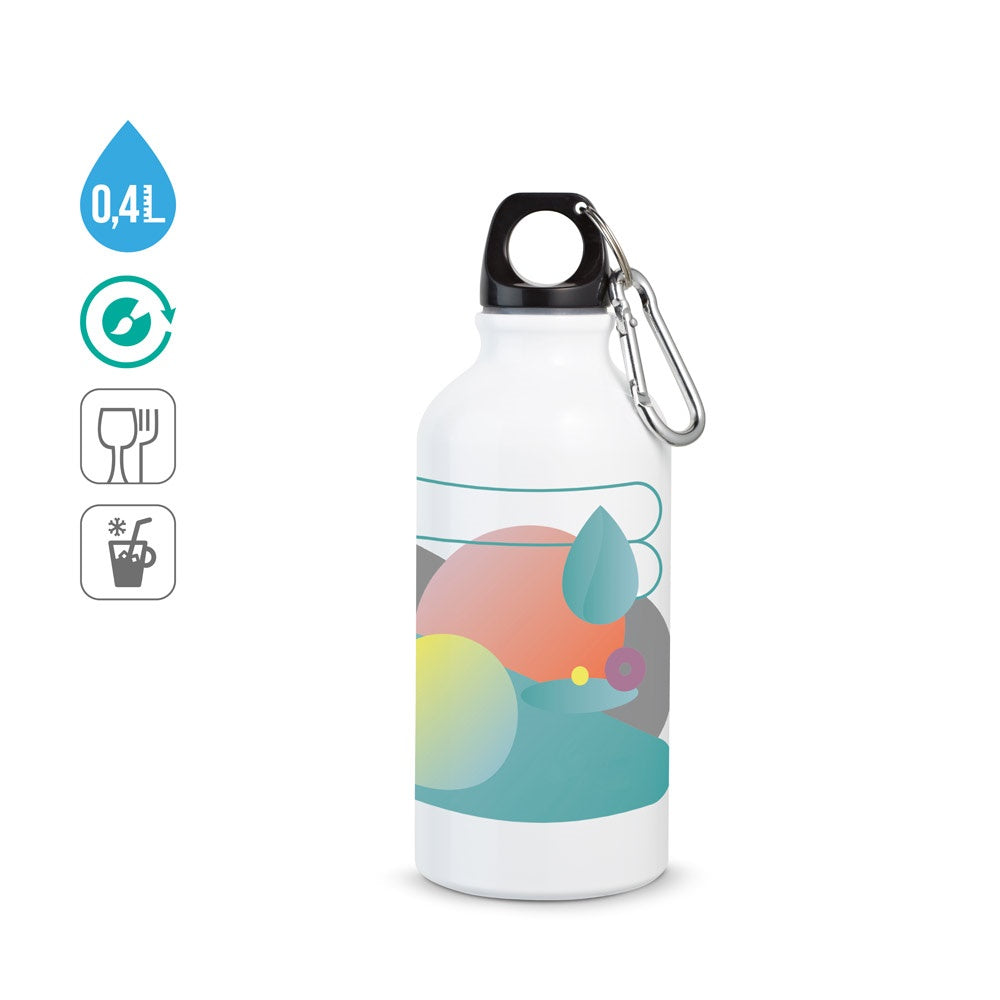 LANDSCAPE SUB promotional bottle (complete set view) with custom logo branding
