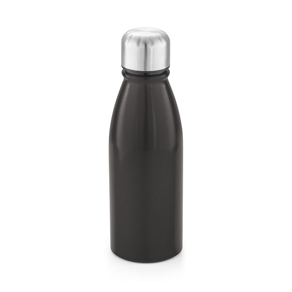 BEANE promotional bottle in gun metal with custom logo branding