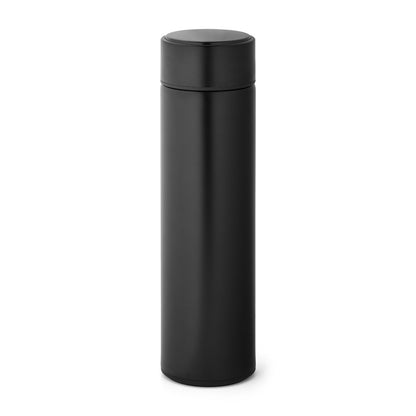 ROSSI promotional thermal bottle in black with custom logo branding