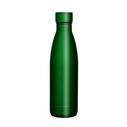 BUFFON promotional thermal bottle in green with custom logo branding
