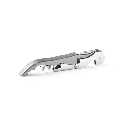 MALBEC promotional kitchen accessory in satin silver with custom logo branding
