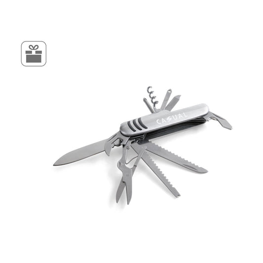 KAPRUN promotional multi-tool (complete set view) with custom logo branding