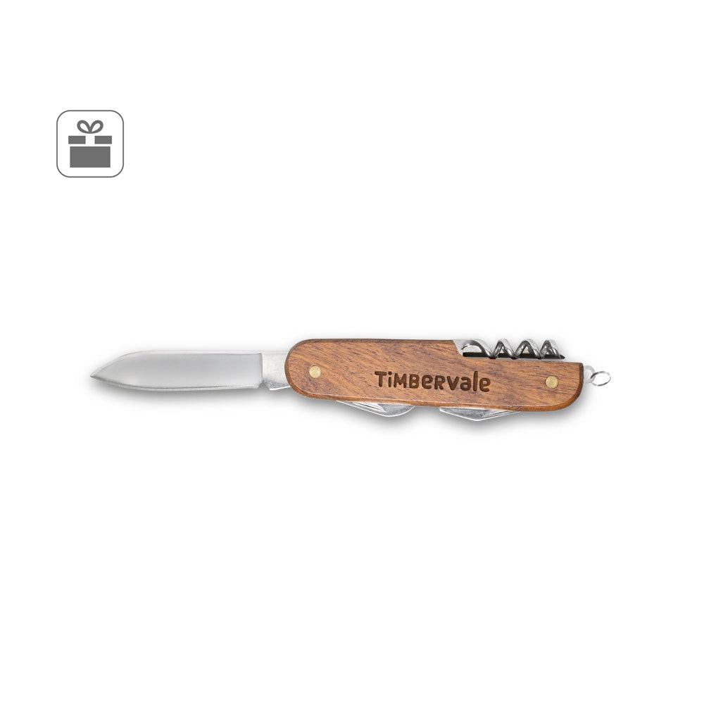 BELPIANO promotional multi-tool (complete set view) with custom logo branding