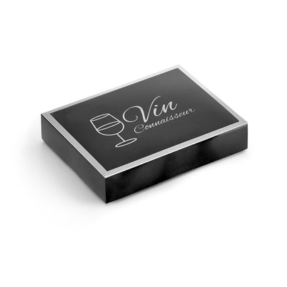 BARREL promotional kitchen accessory in satin silver with custom logo branding