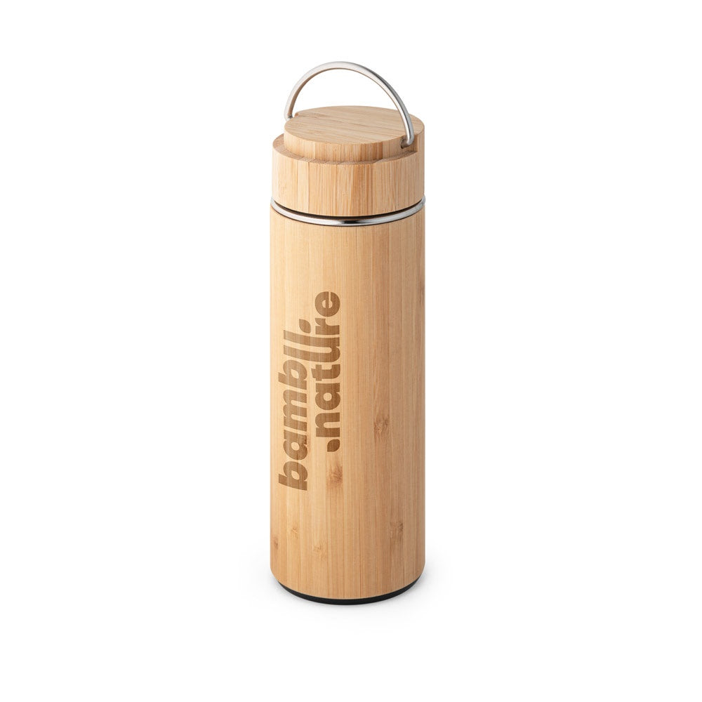 SOW promotional thermal bottle in natural with custom logo branding