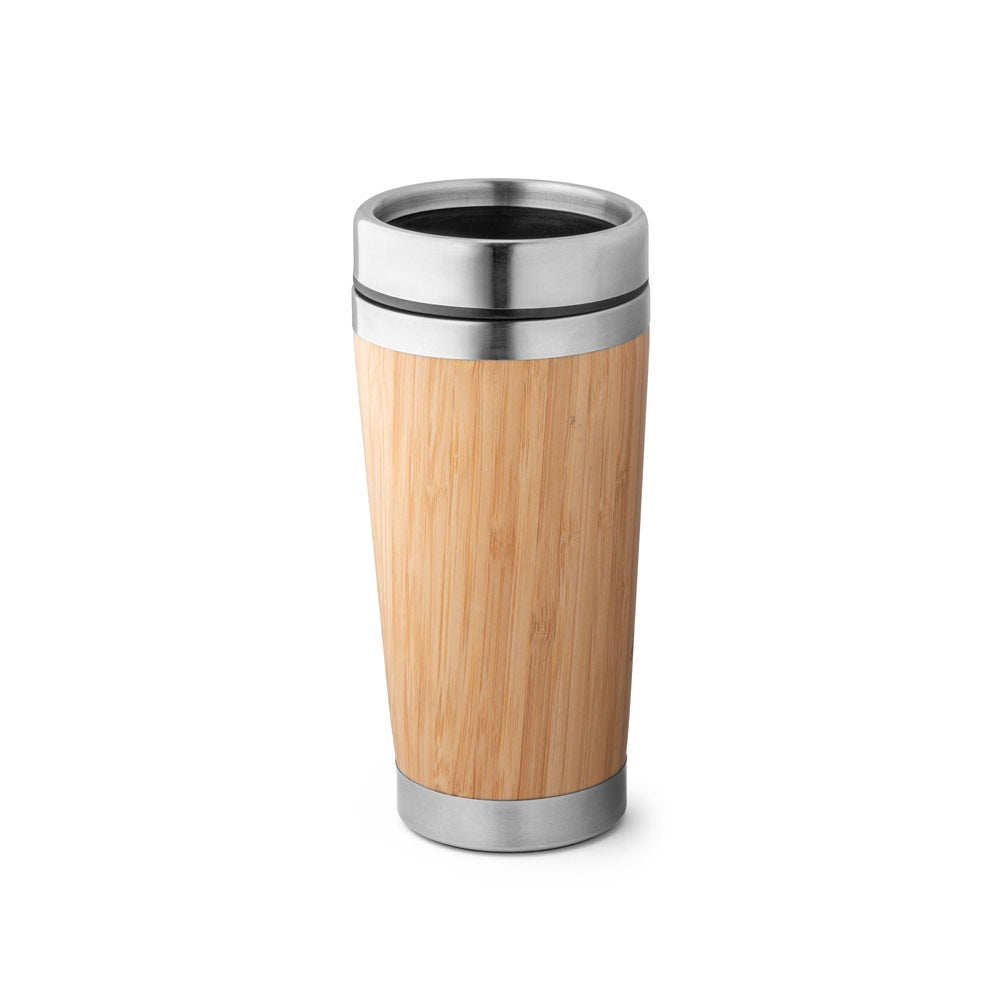 PIETRO promotional travel cup in natural with custom logo branding