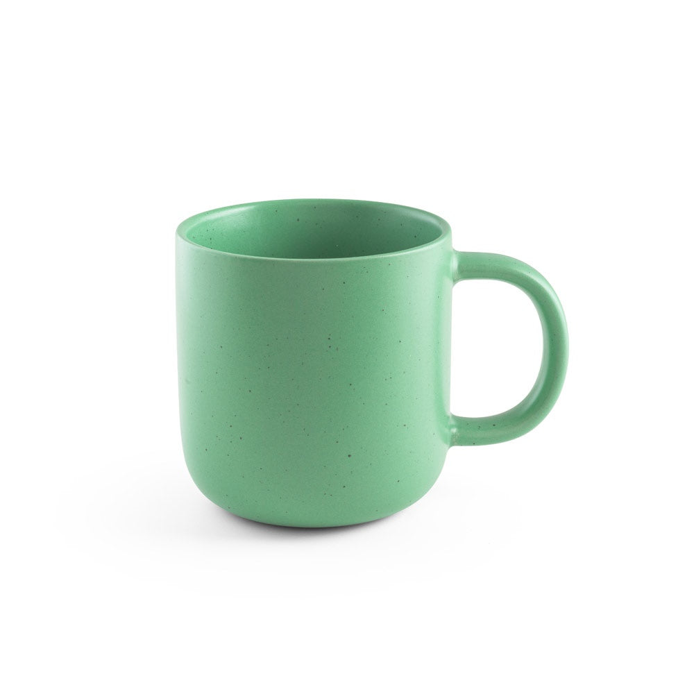 CONSTELLATION promotional mug in light green (detail view) with custom logo branding