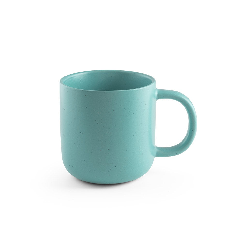 CONSTELLATION promotional mug in light blue (detail view) with custom logo branding