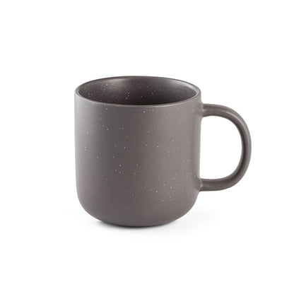 CONSTELLATION promotional mug in dark grey (detail view) with custom logo branding